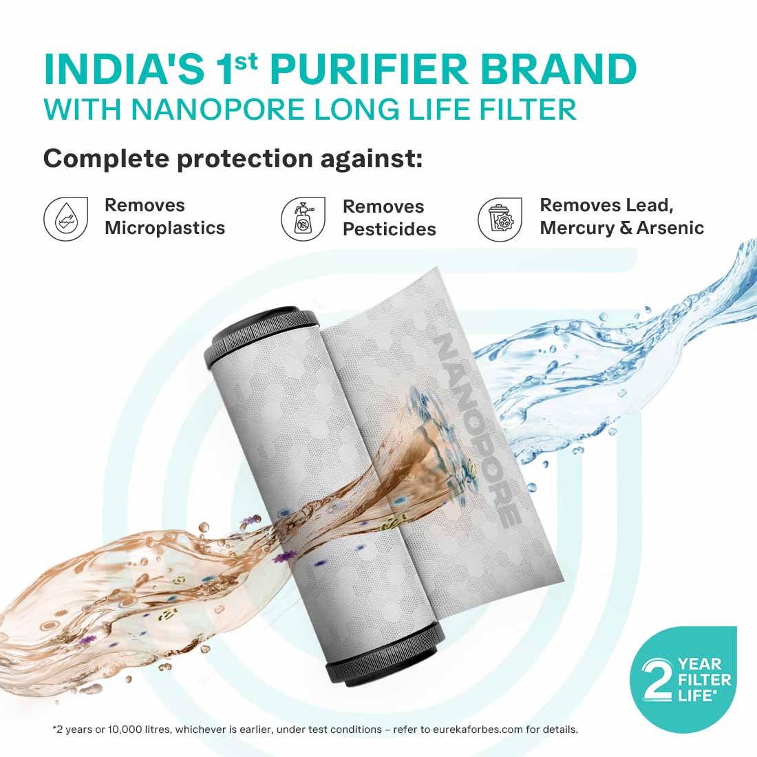 Aquaguard Sure Delight 2X RO+UV+UF Water Purifier | 2 Year Filter Life | With Mega Sediment Filter - Image 2