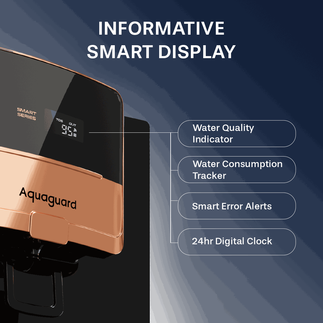 Aquaguard Enrich Ritz Pro 2X RO + UV Stainless Steel Smart IoT Water Purifier | 2 Year Filter Life | Wifi enabled - Image 8