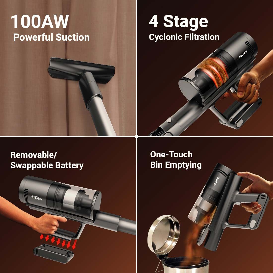 Eureka Forbes Cordless Zerobend Z10 Vacuum Cleaner - Image 8